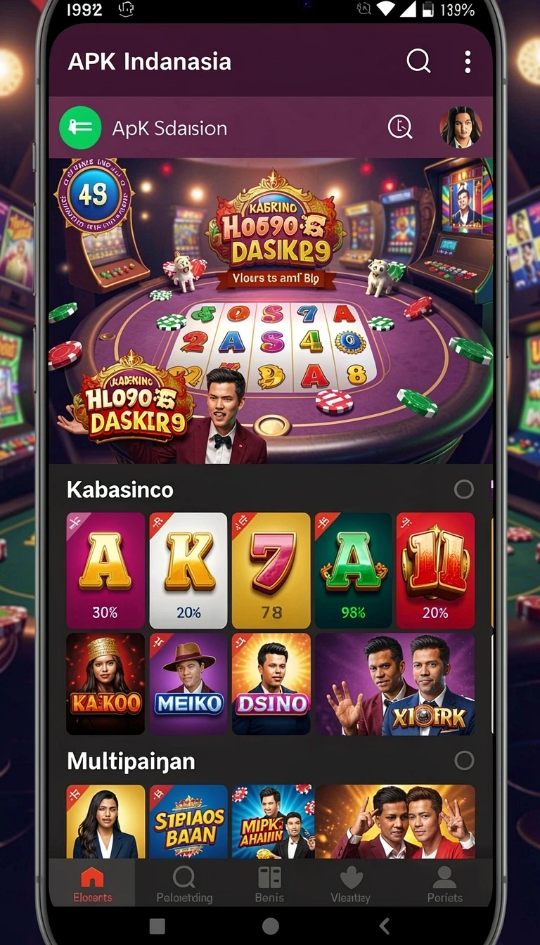 Tampilan utama aplikasi Aplikasi win199 Terbaru dengan Fitur Terbaik yang intuitif dan efisien.