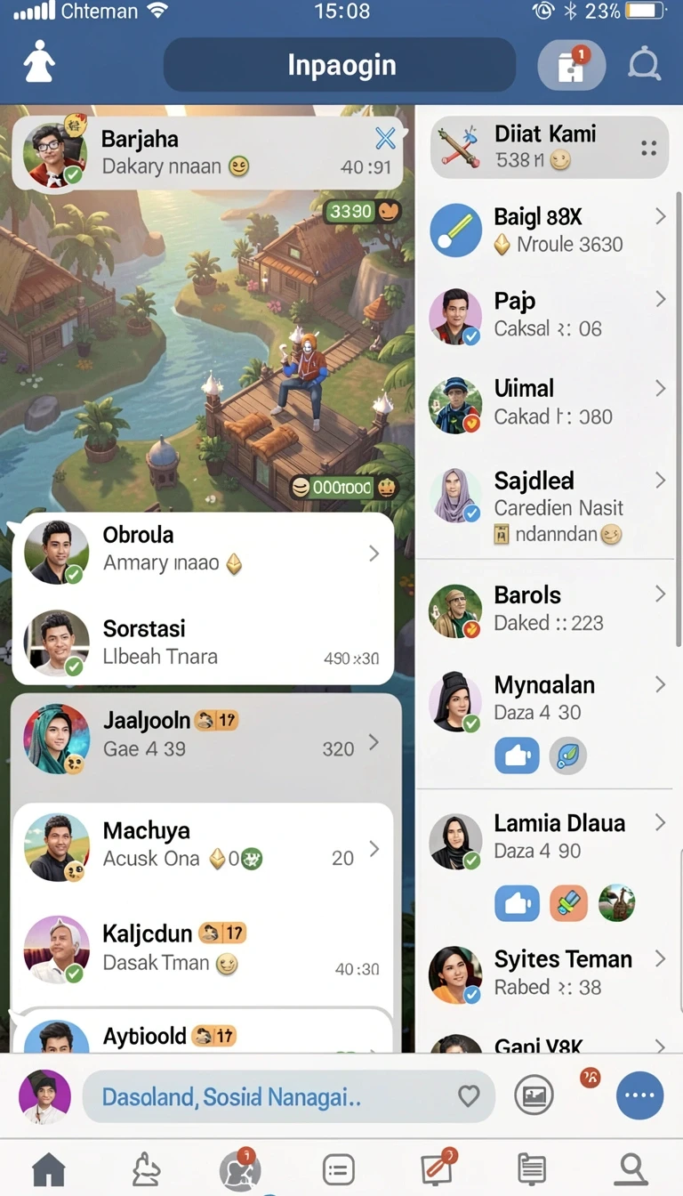 Tampilan utama aplikasi 72lucky APK Full Version untuk Android yang intuitif dan efisien.