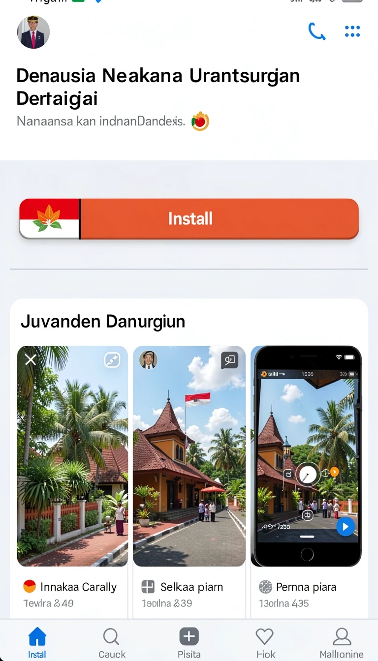 Tampilan utama aplikasi Aplikasi v678 Terpercaya untuk Android yang intuitif dan efisien.