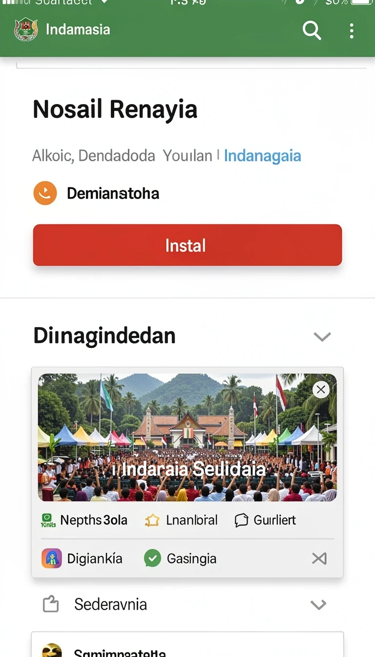 Tampilan utama aplikasi dagelan4d APK Terbaru untuk Perangkat Android yang intuitif dan efisien.